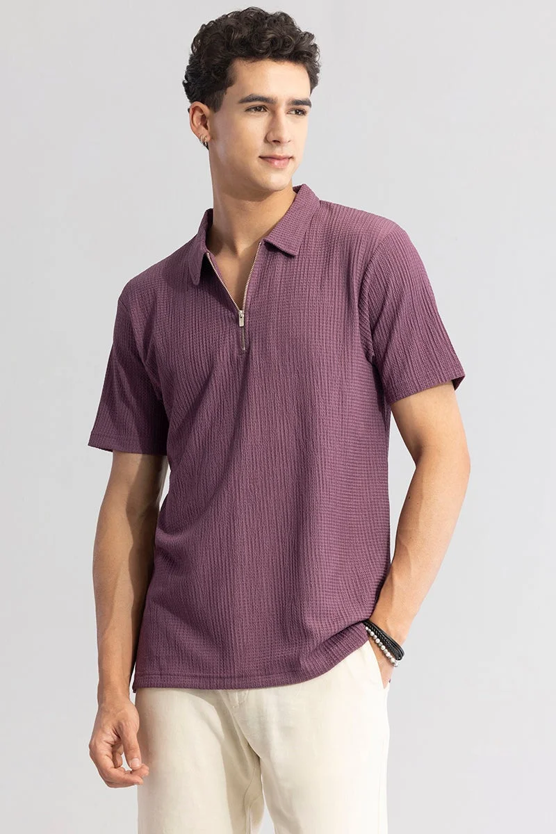 SNITCH Pinnacle Purple Polo T-Shirt